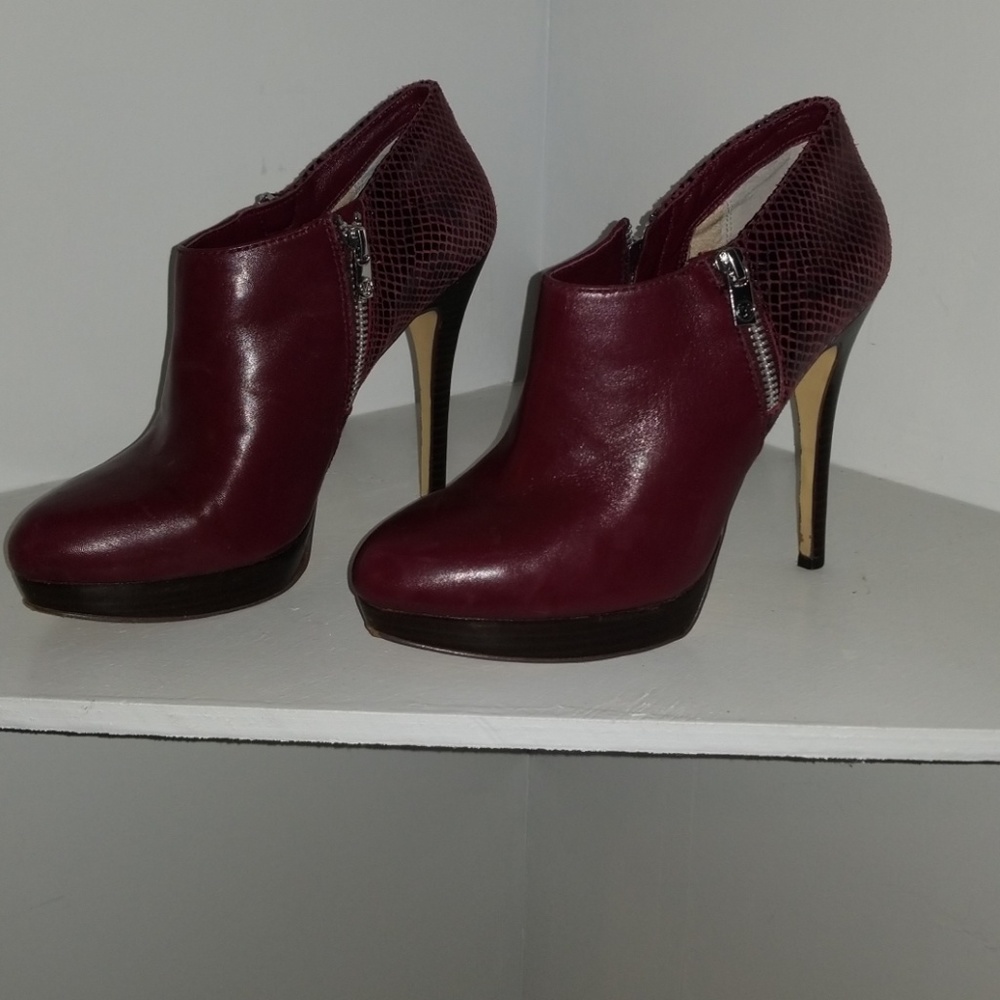 Michael Kors snakeskin & leather ankle boots